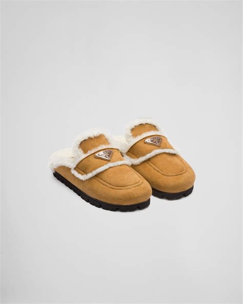 prada fluffy slippers|designer prada slippers women.